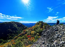 Ibaraki Prefecture: Mountain ranges and autumn foliage viewed from the Hitachi-no-kuni Long Trail